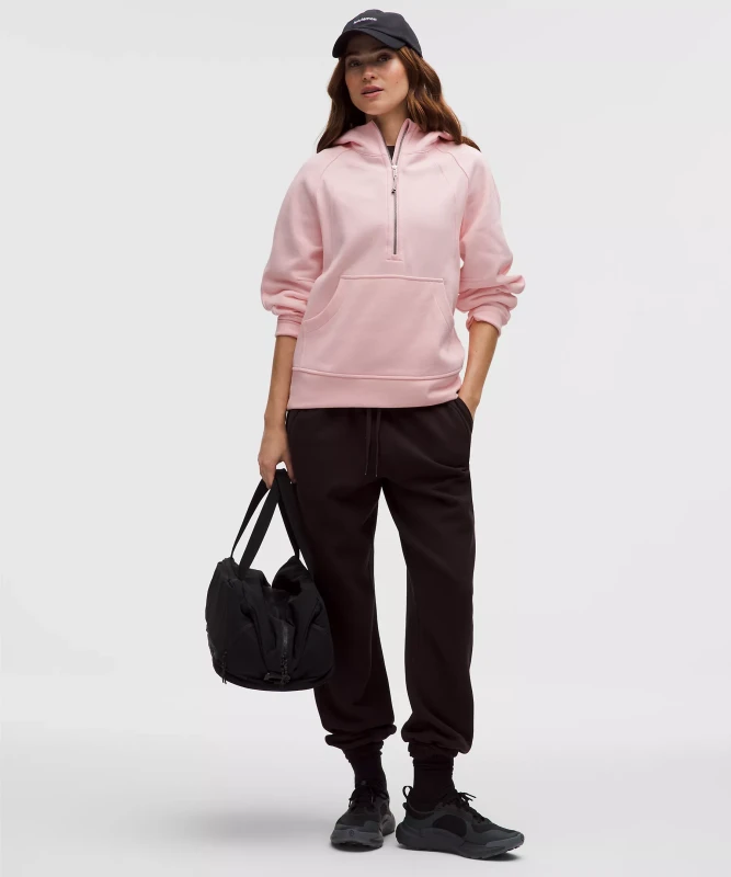 Scuba Oversized Half-Zip Hoodie Long